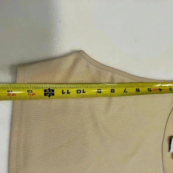 Princess Polly ribbed crop top nude size 4 NEW - Picture 5 of 5